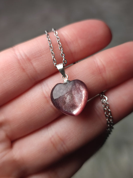 Colgante de plata 925 con mica morada