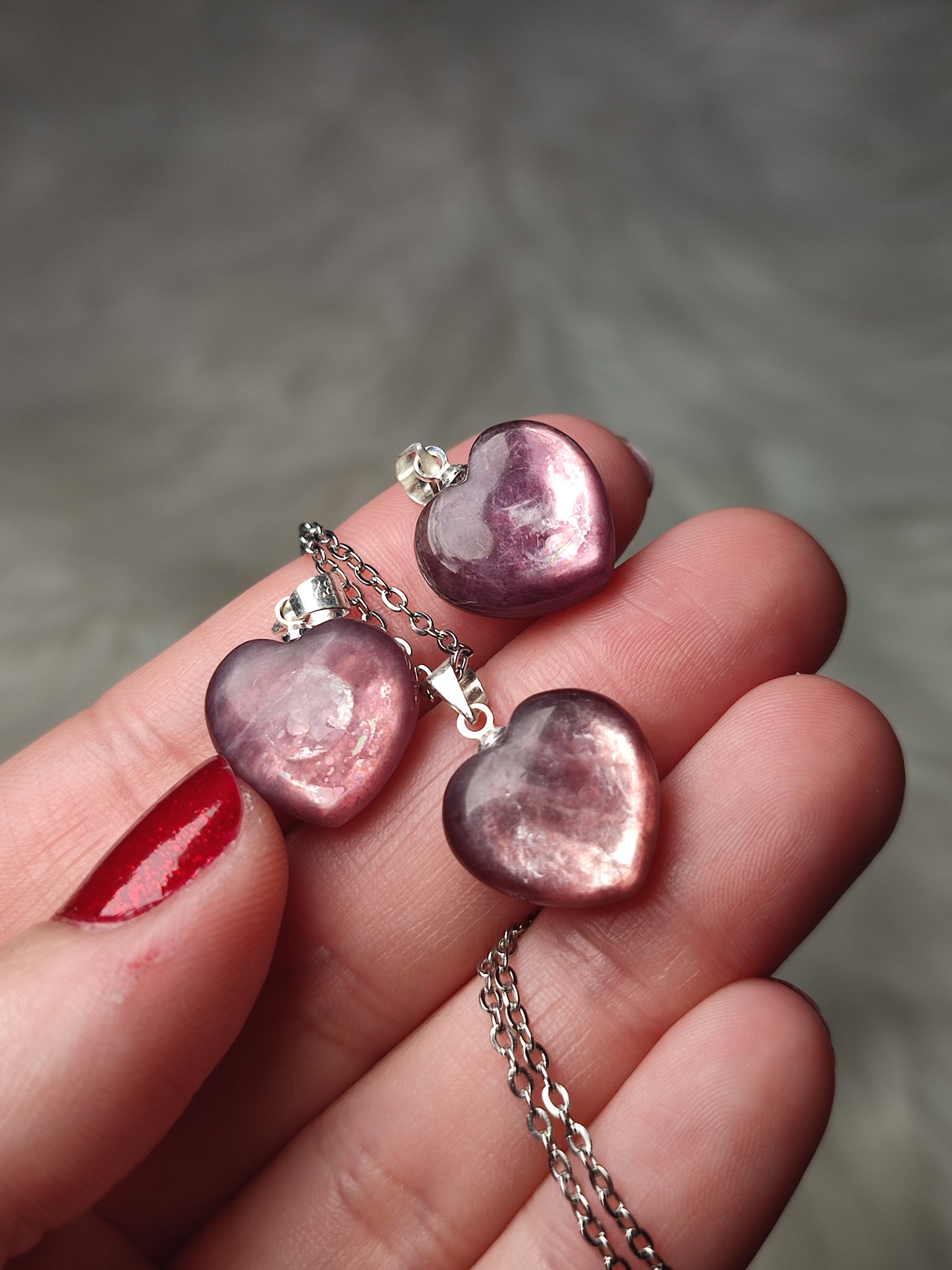 Colgante de plata 925 con mica morada