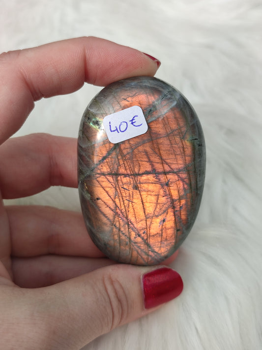 Palmstone rodado grande labradorita multicolor 💜❣️