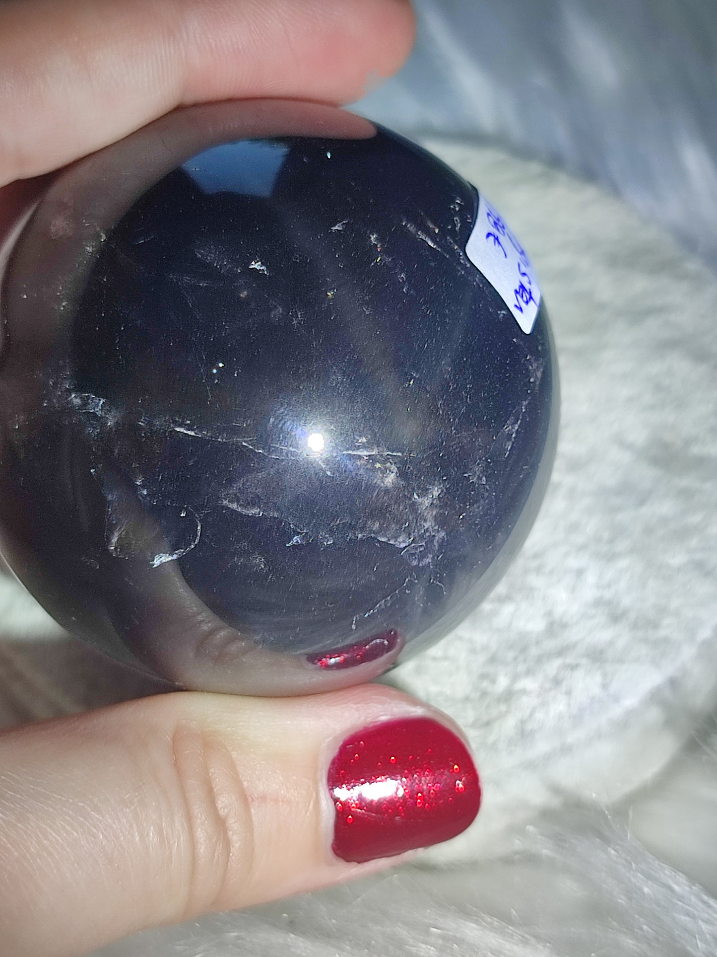 Esfera cuarzo negro con star 269 gramos - ver vídeo