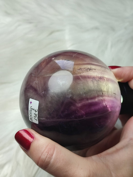 Esfera flúorita multicolor 1005 gramos - ver vídeo