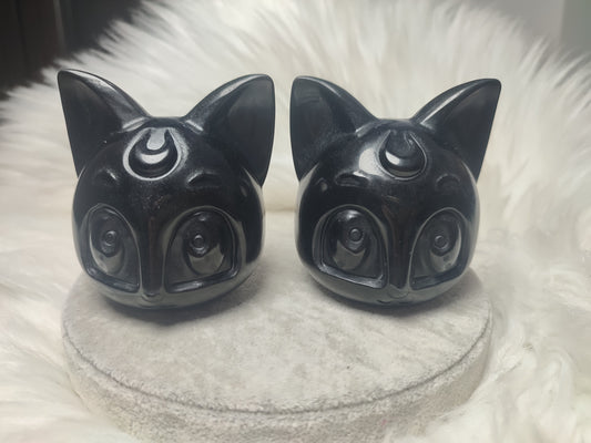 Cabeza Obsidiana Gato Luna - Sailormoon