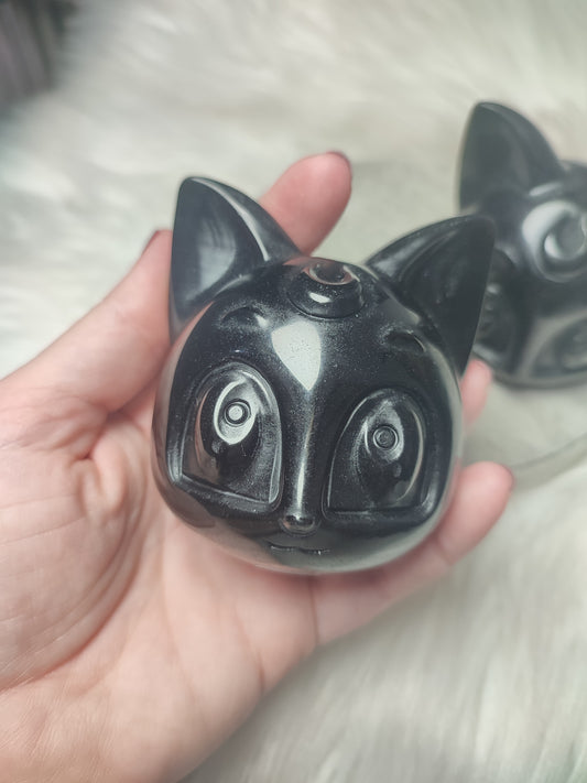 Cabeza Obsidiana Gato Luna - Sailormoon
