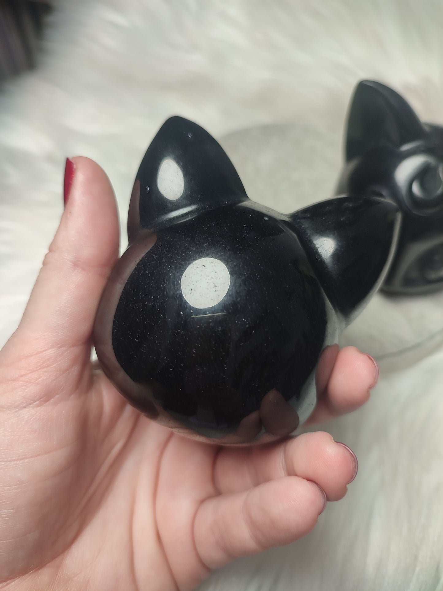 Cabeza Obsidiana Gato Luna - Sailormoon