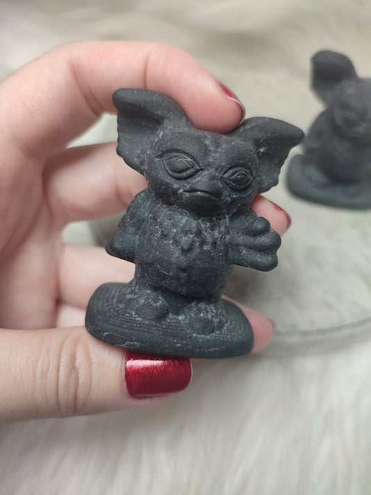 Gizmo Gremlin tallado en Obsidiana - Gremblims
