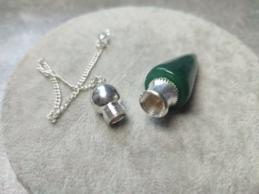 Pendulo cofre de aventurina verde - Alta Vibración