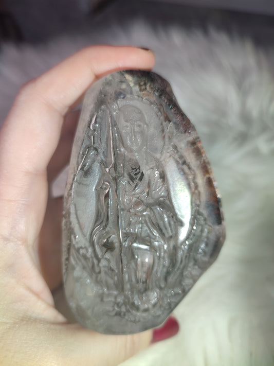 Xuan Zang tallado en cuarzo jardín 537 granos