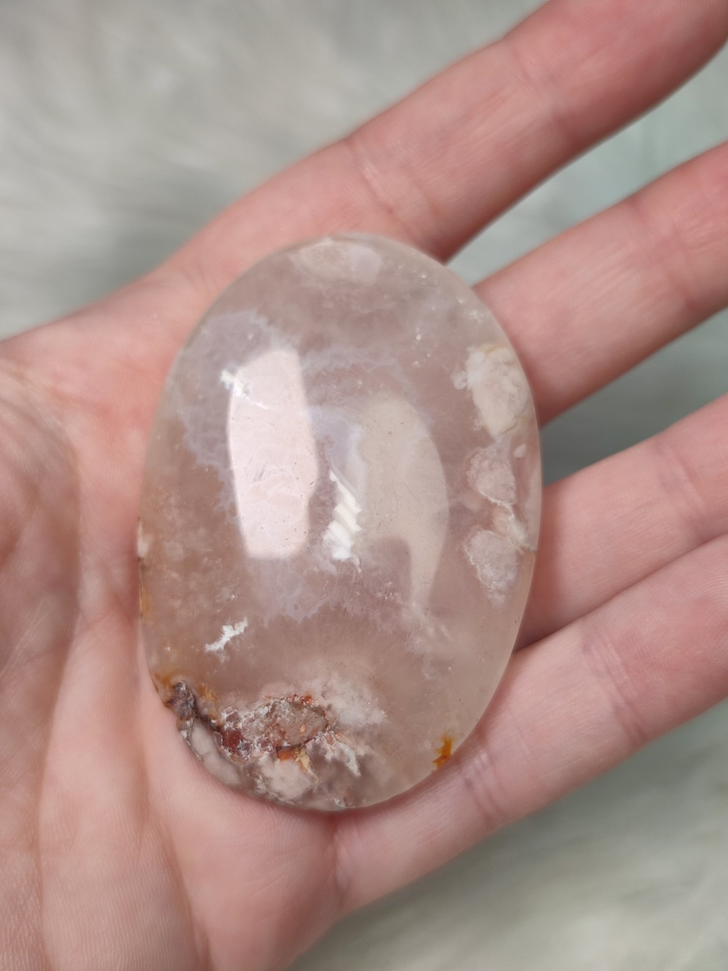 Rodado ágata flor de cerezo o sakura