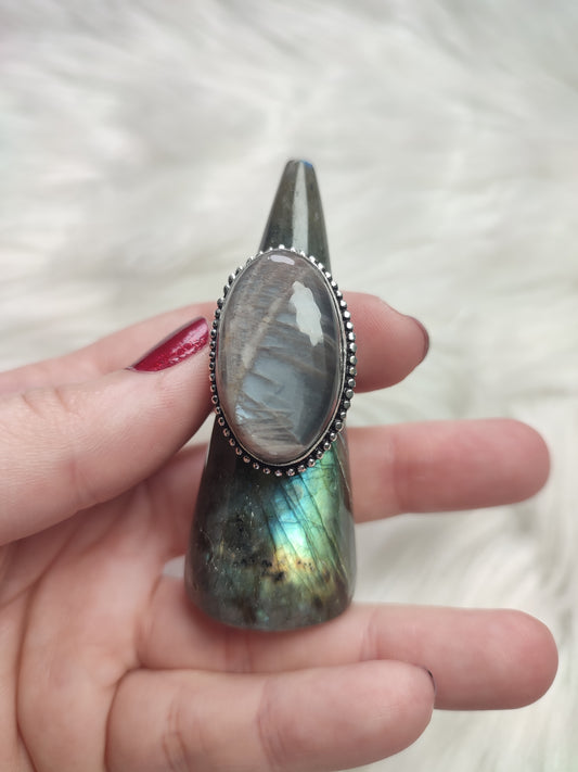 Dedal labradorita para anillos - N° 2