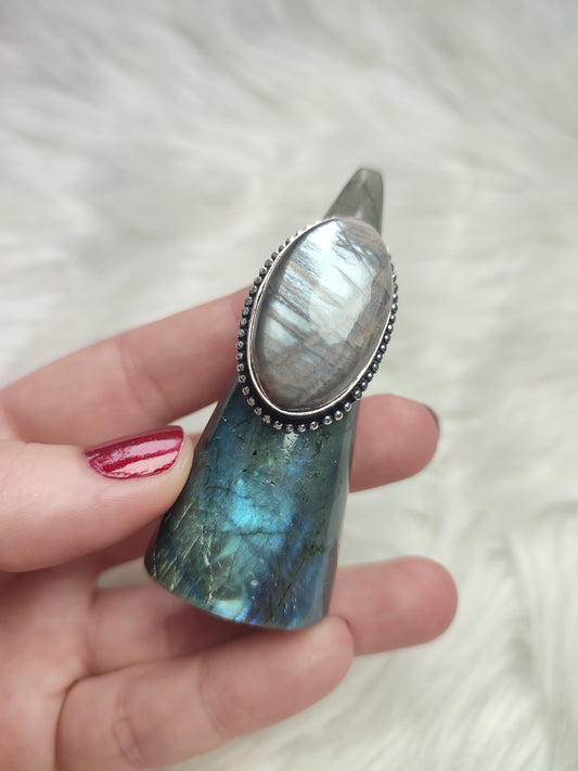 Dedal labradorita para anillos - N° 1