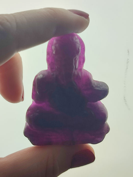 Ganesha flúorita morada