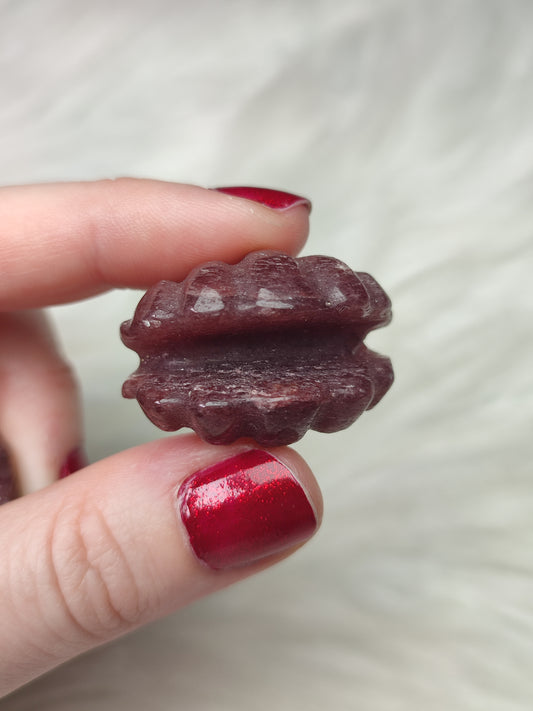 Concha de cuarzo fresa