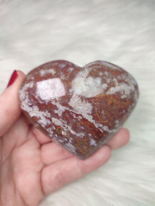 Corazón jaspe océano 207 gramos