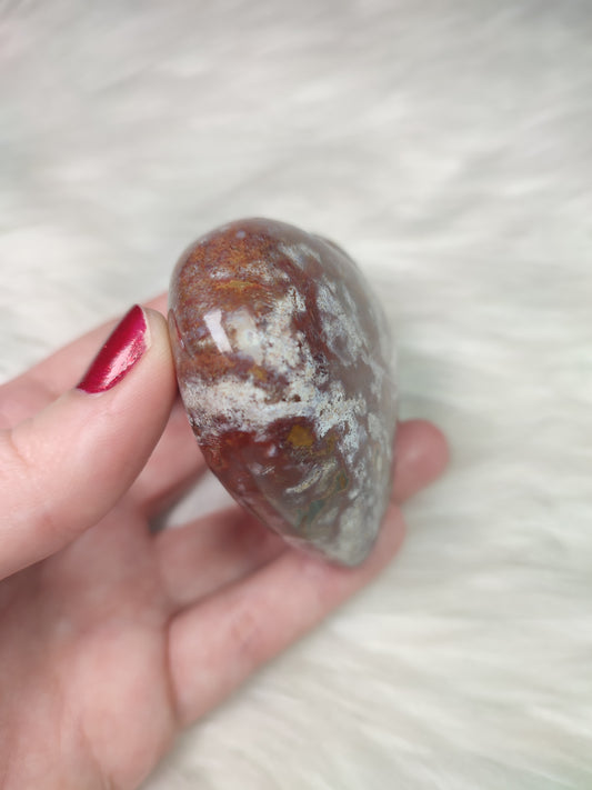 Corazón jaspe océano 207 gramos