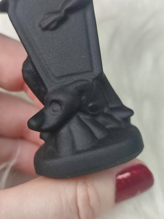 Jack pesadilla antes de navidad tallada en Obsidiana negra