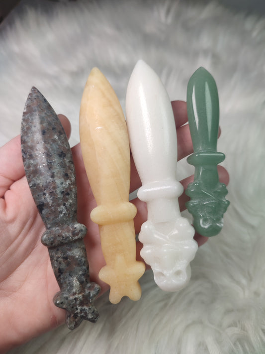 Athame - Daga ritual brujil 🔮 Diferentes materiales