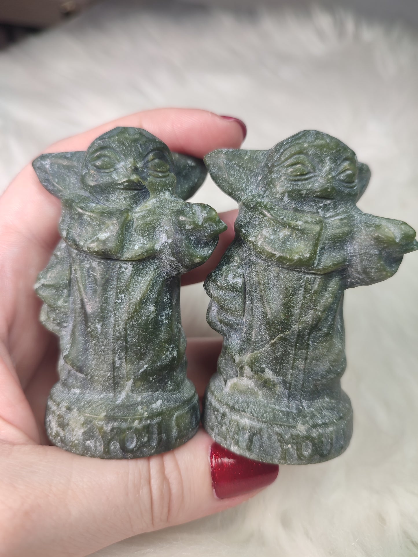 Grogu - Mini Yoda Star Wars en Jade verde