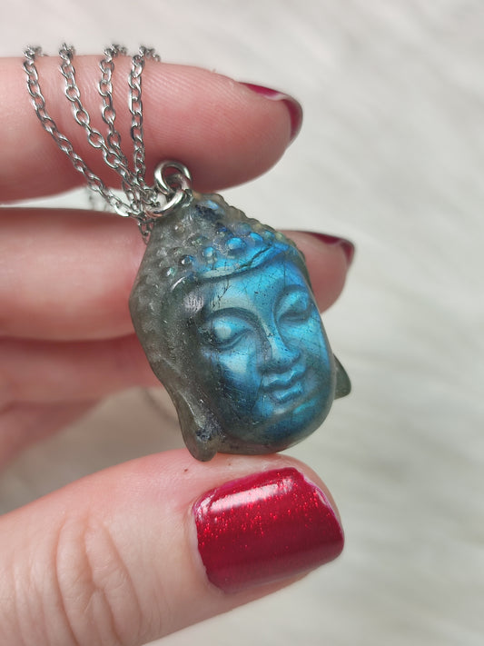 Collar buda de Labradorita n°8