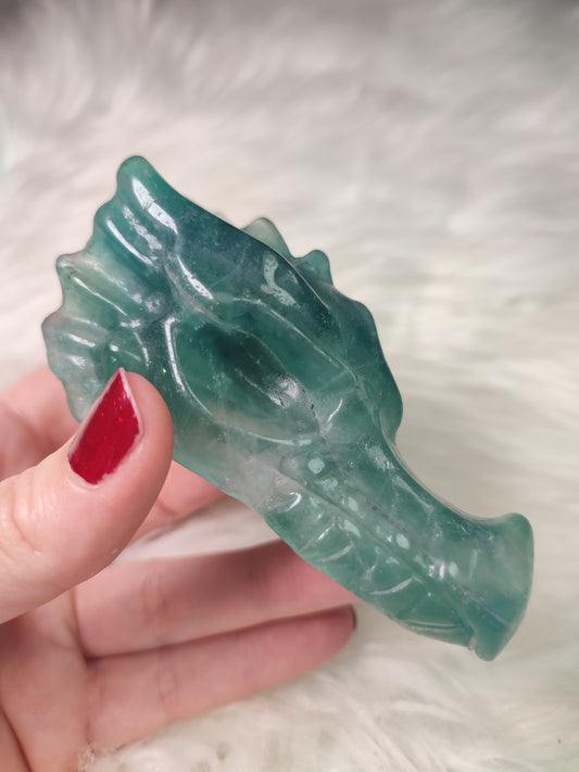 Dragón flúorita verde 236 gramos