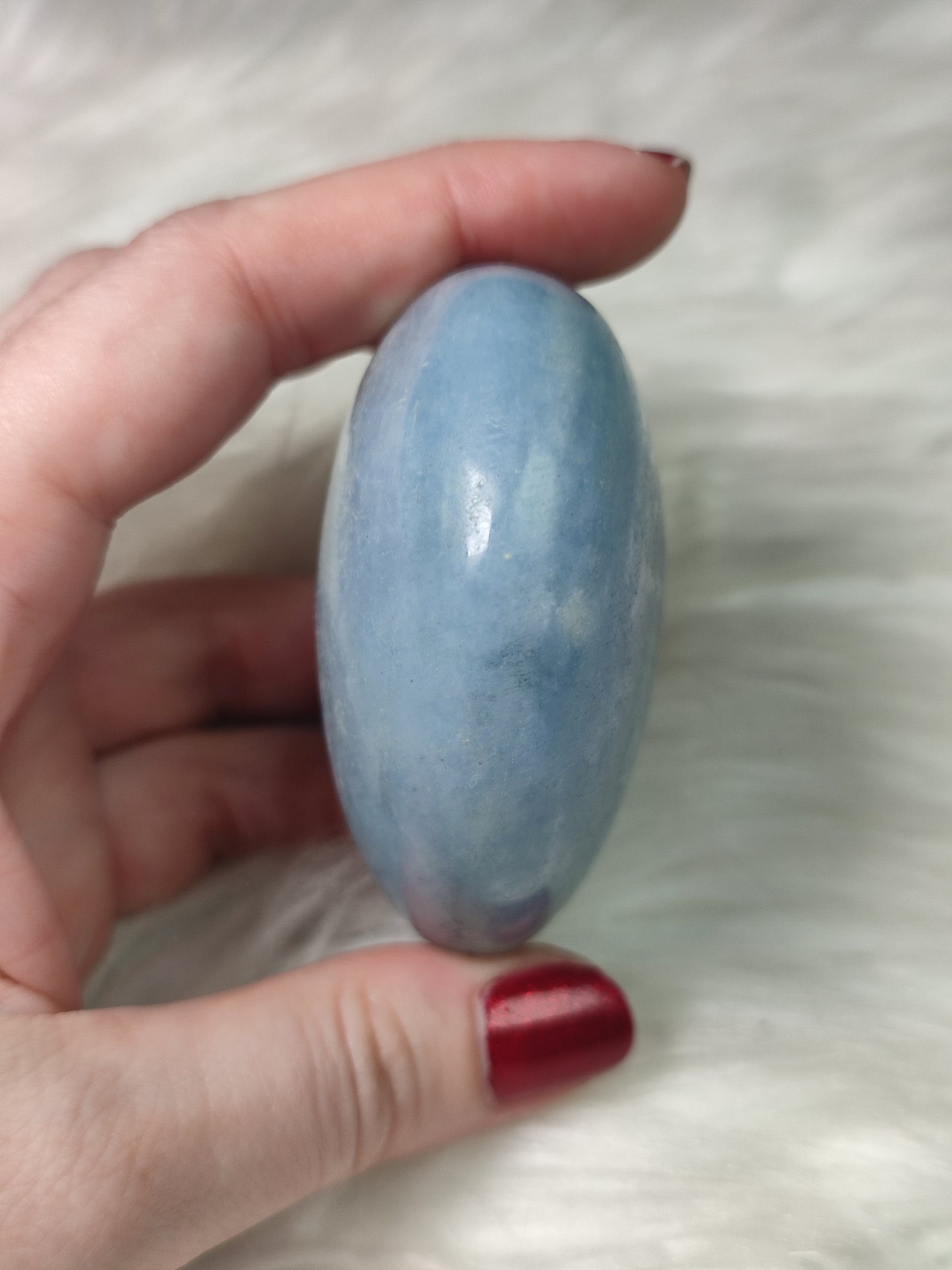 Corazón calcita azul