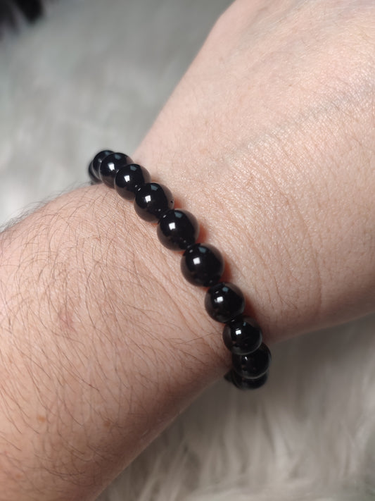 Pulsera elástica turmalina 8 mm