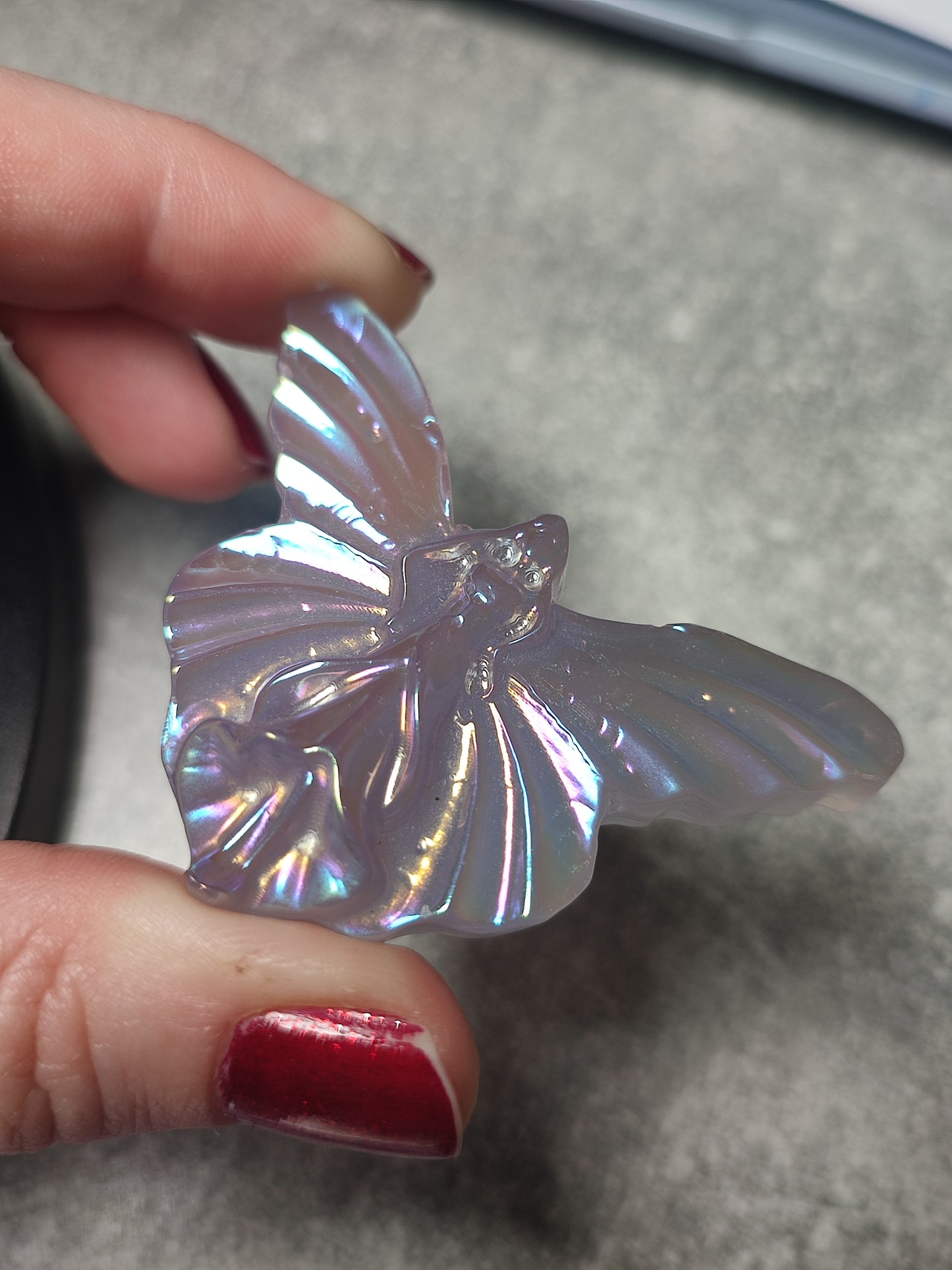 Hada flúorita o cuarzo aura