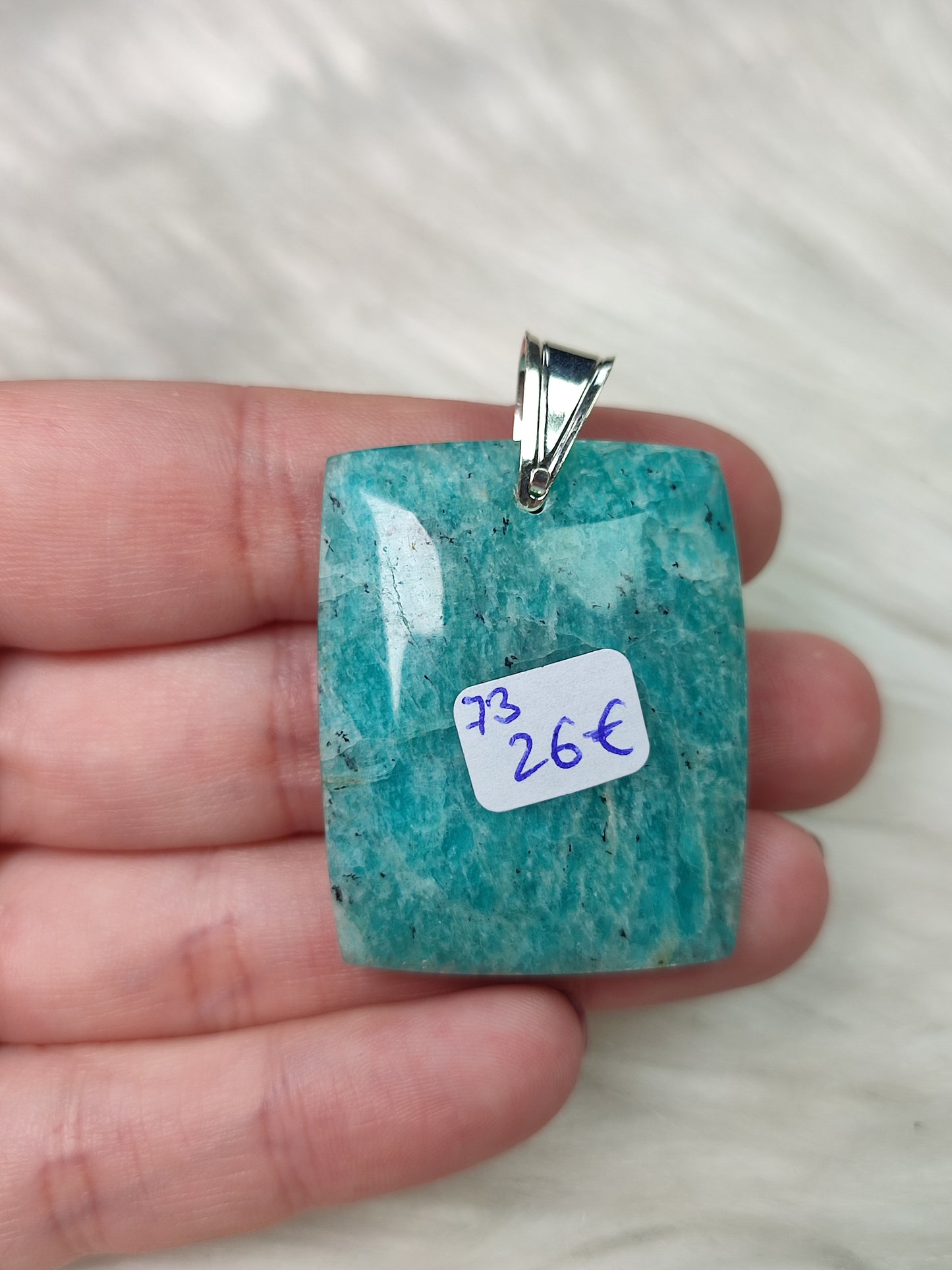 Colgante plata 925 - amazonita n°73