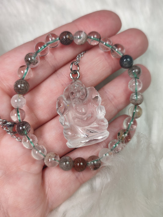 Conjunto cuarzo jardín Ganesha