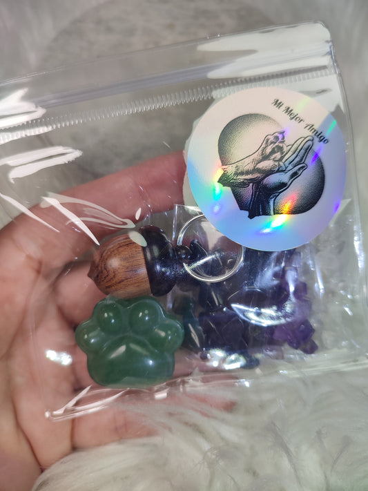 Conjunto mejor amigo aventurina verde 🐾