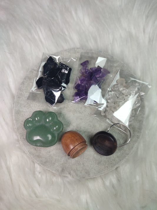 Conjunto mejor amigo aventurina verde 🐾