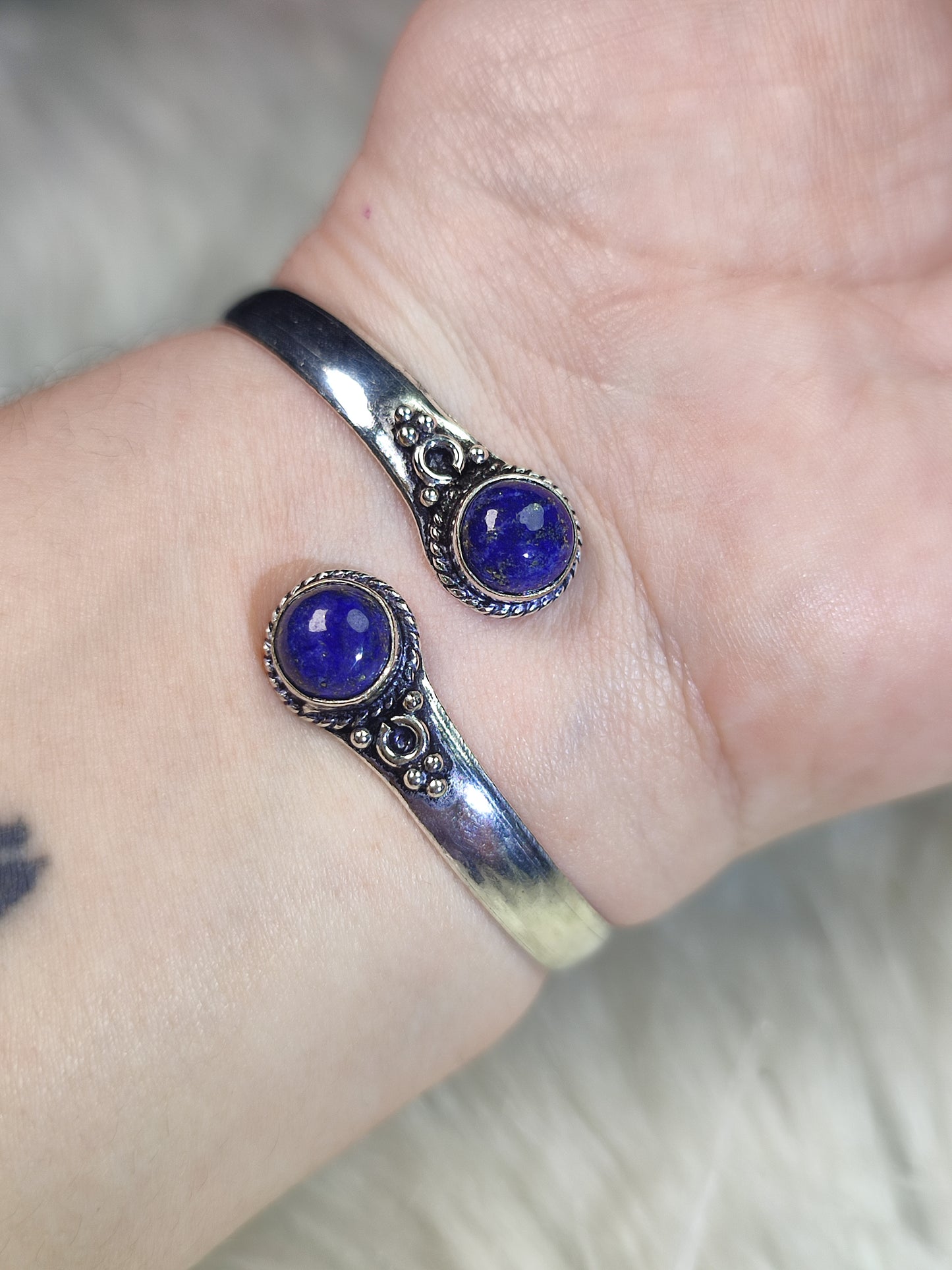 Conjunto baño plata lapislázuli n° 22