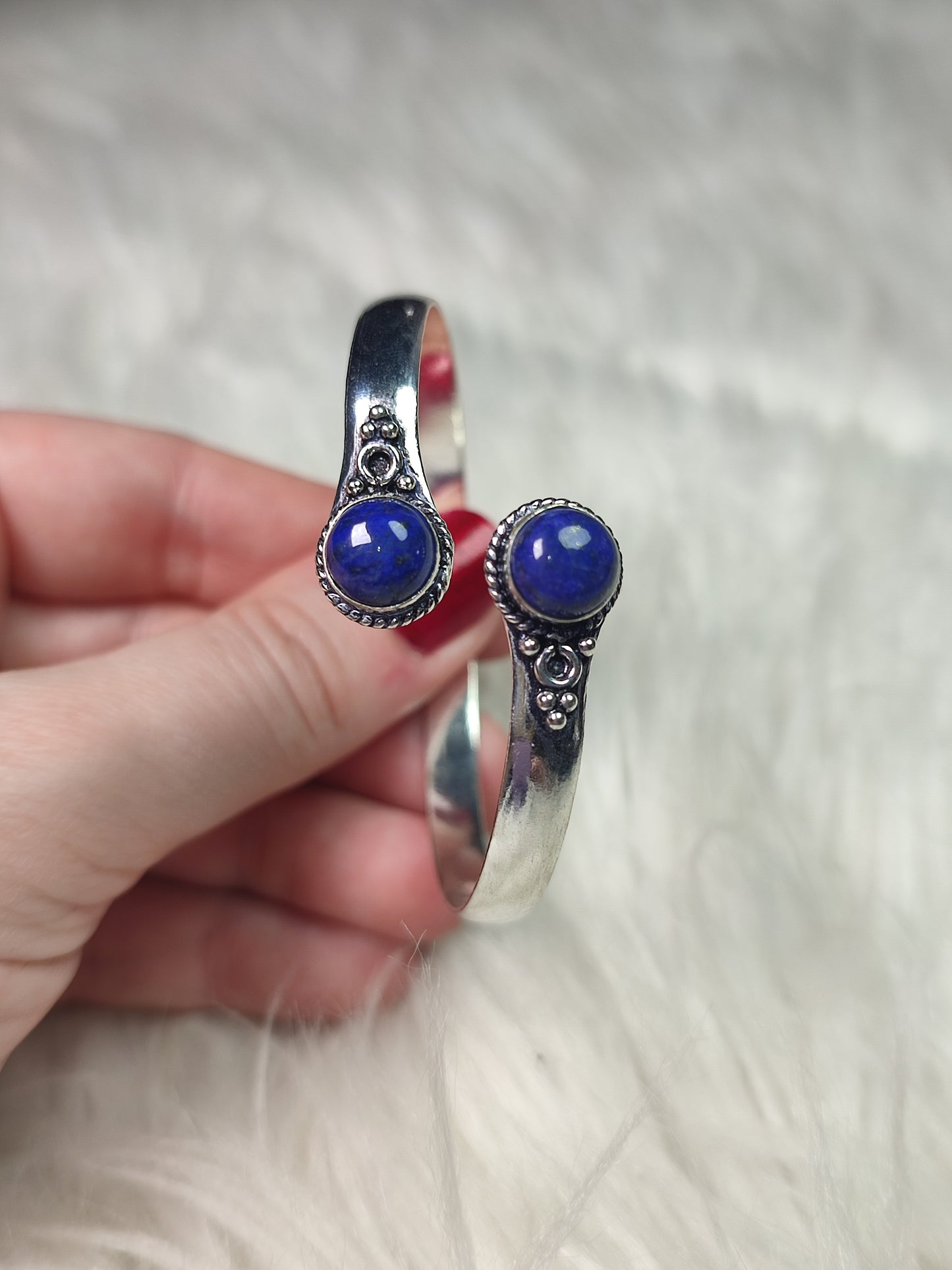 Conjunto baño plata lapislázuli n° 23