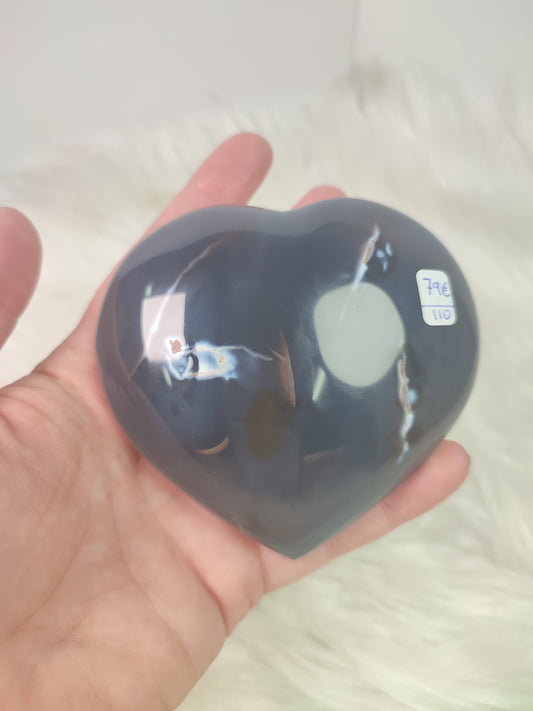 Corazón agata Orca n° 110 - Video