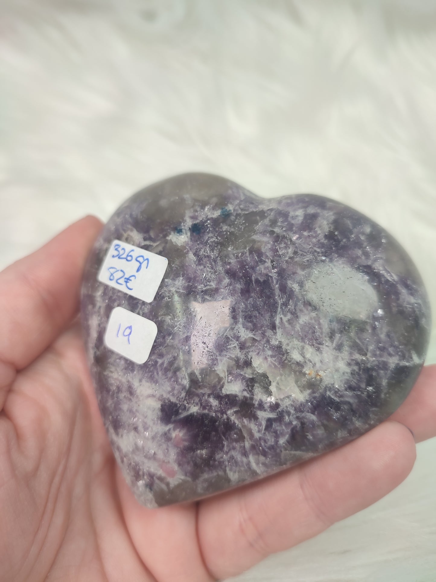 Corazón piedra unicornio 326 gramos