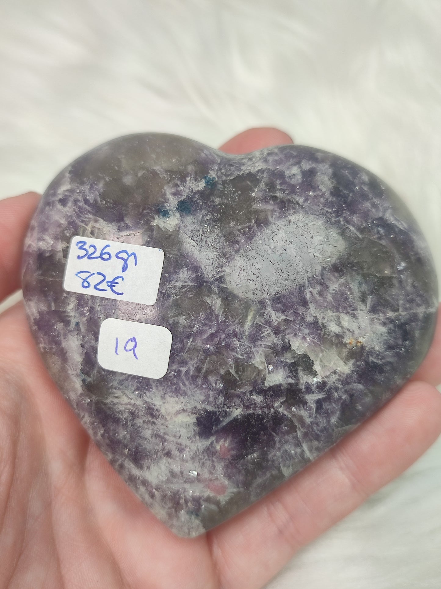Corazón piedra unicornio 326 gramos