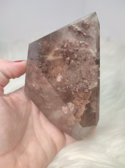 Freeform cuarzo jardín ahumado rutilo y arcoiris 🔥🔥 636 gramos - VIDEO