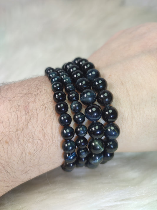 Pulsera ojo de halcón esferas - varias medidas