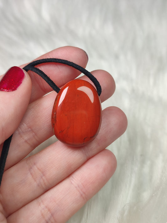 Collar jaspe rojo - Perita - Caramelito