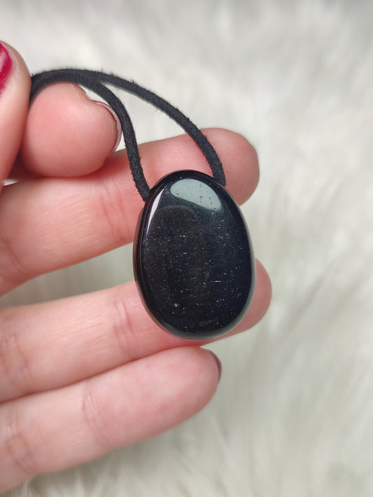 Collar Obsidiana negra - Perita - Caramelito