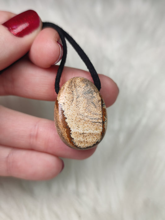 Collar jaspe paisaje - Perita - Caramelito