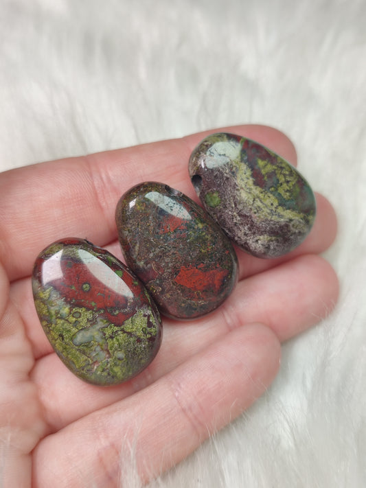 Collar jaspe sangre de dragón - Perita - Caramelito