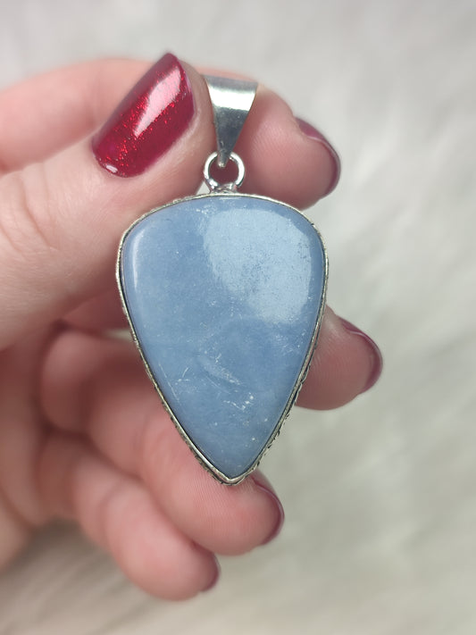 Colgante baño plata y angelita - n° 103