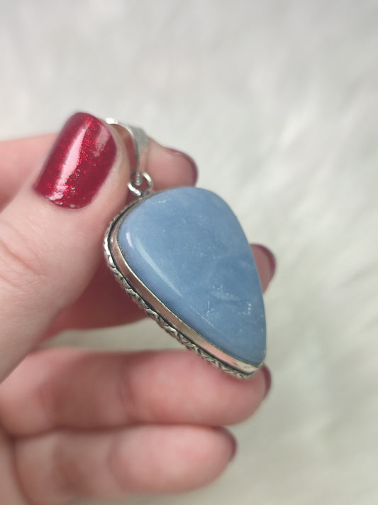 Colgante baño plata y angelita - n° 103