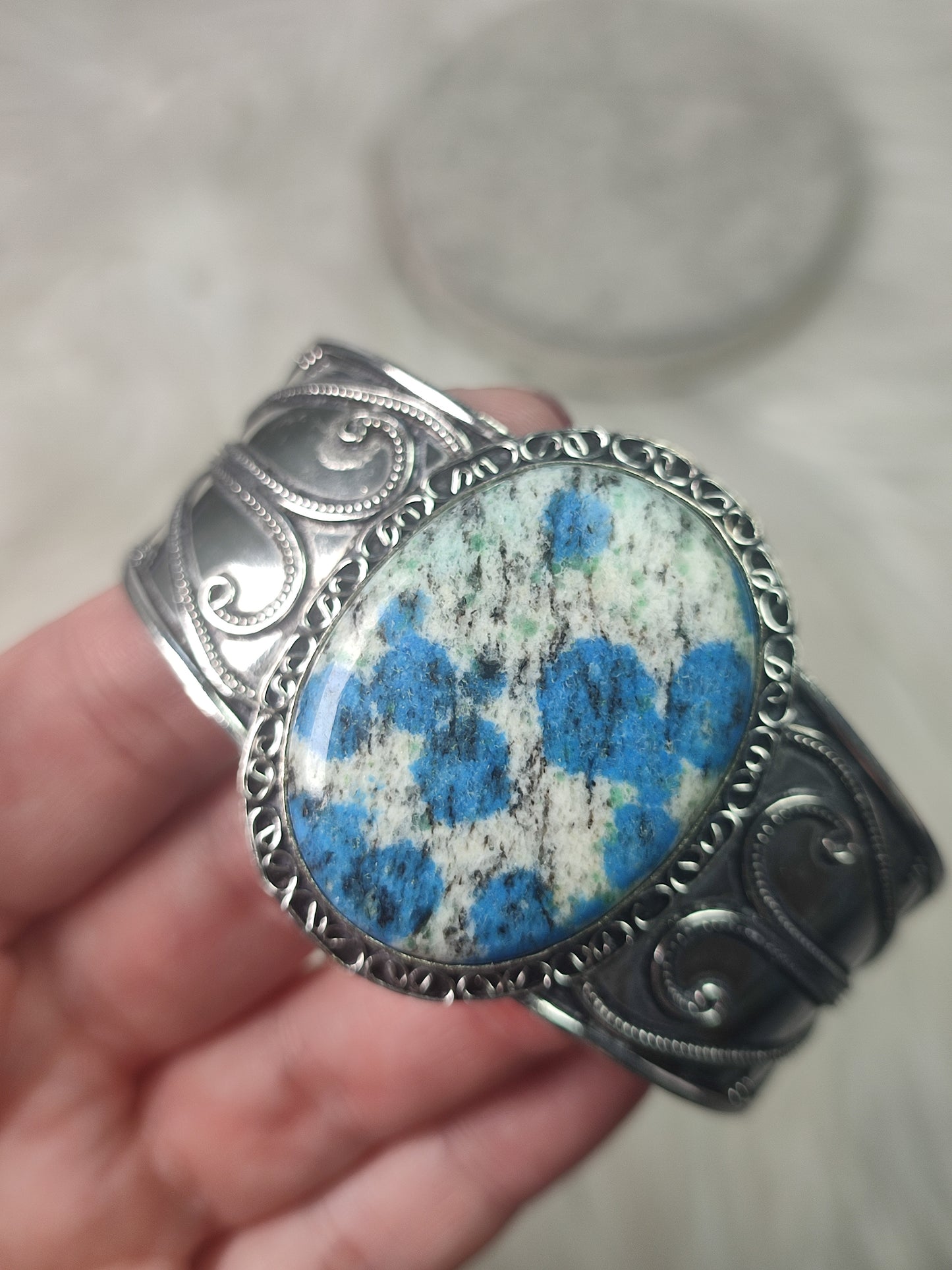 Brazalete baño de plata con k2