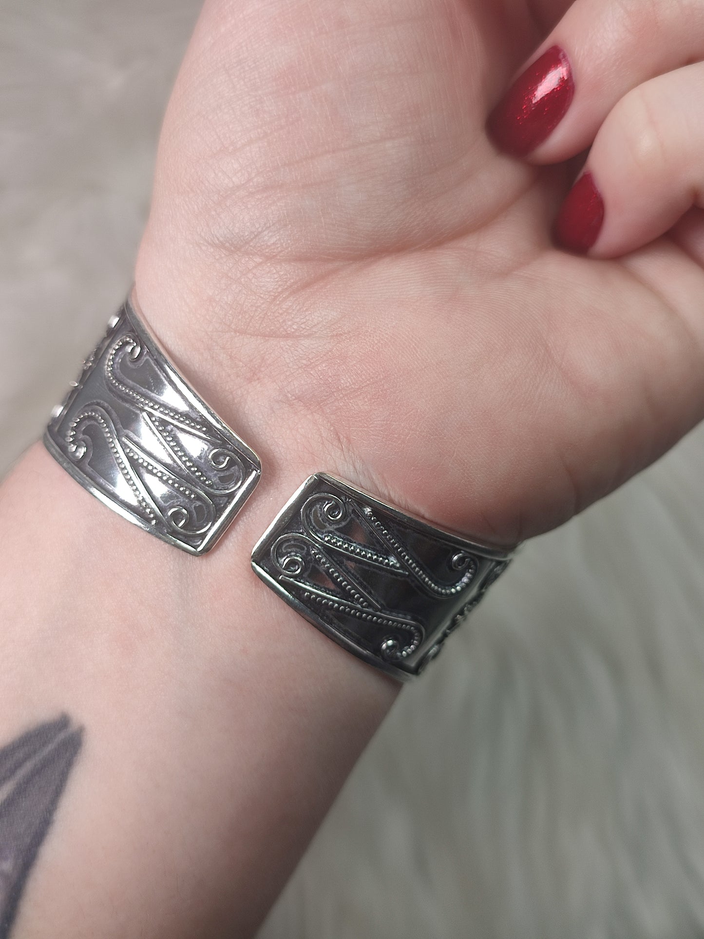 Brazalete baño de plata con k2