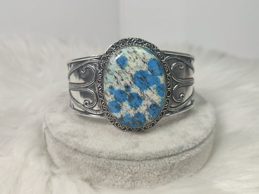 Brazalete baño de plata con k2