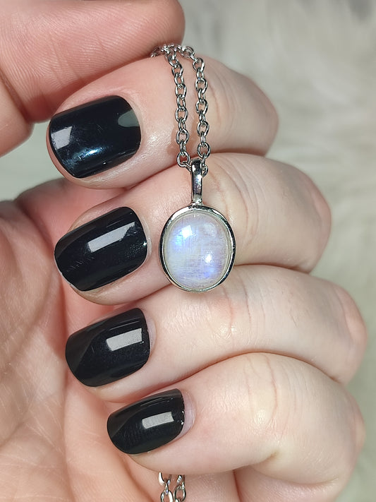 Colgante plata 925 y piedra luna n° 104