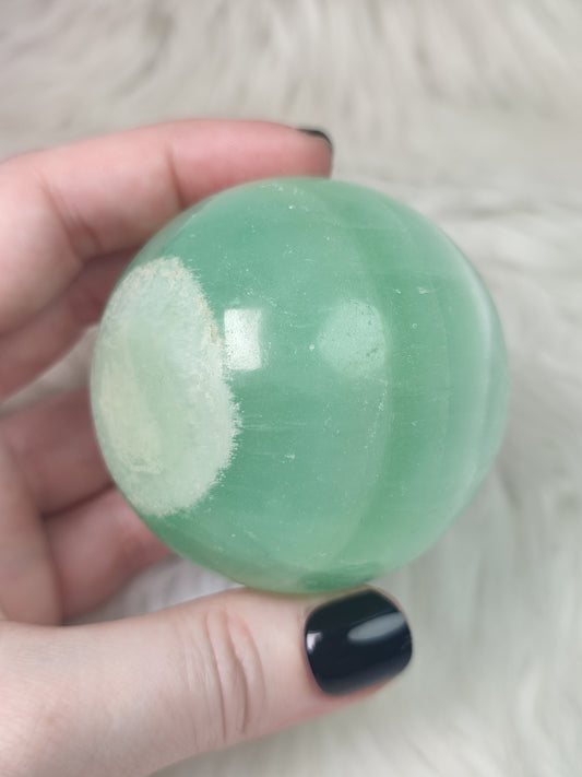 Esfera calcita pistacho 362 gramos