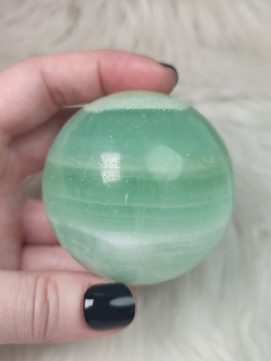 Esfera calcita pistacho 362 gramos