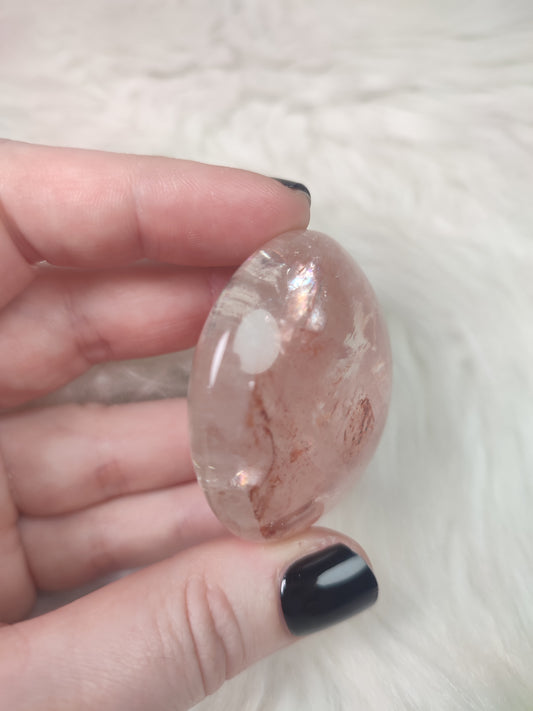 Masajeador cuarzo hematoide o cuarzo fuego masajeador - N° 90